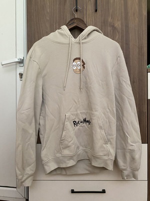 Rick and Morty hoodie H&M beige size S like new