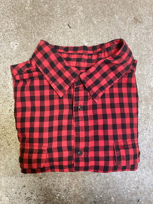 Ralph Lauren Buffalo Plaid Long Sleeve Shirt, M, red black