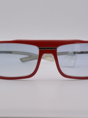 Dolce & Gabbana 2142 910 New Vintage Sunglasses Red Shield Mask Italy NOS