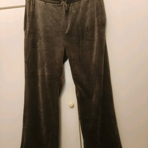 Velvet wide-leg pants like new, H&M, beige and brown