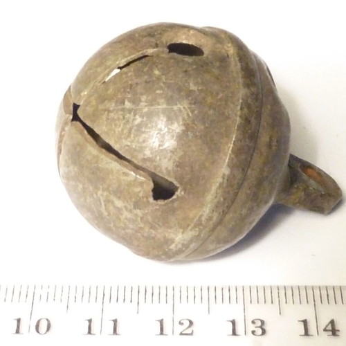 Antique bronze bell used, horse ammunition rattle