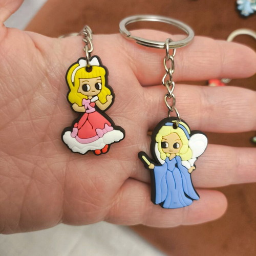 Disney Princess Keychain Set new, 8 figures including Ariel and Cinderella