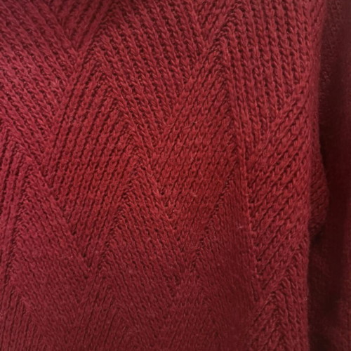 Turtleneck sweater used, red, size M