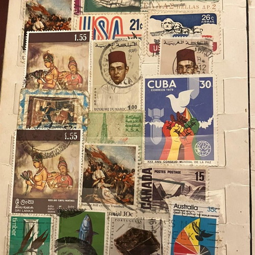 Old stamps like new, 20 pages, collectible from around the world
