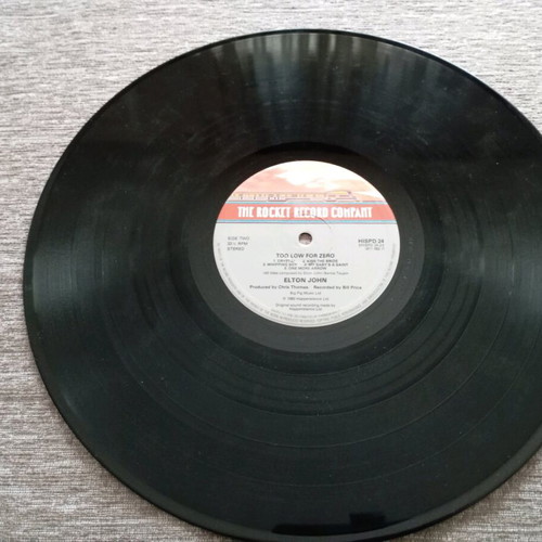 Elton John Too Low For Zero LP Album vinyl record used, pop