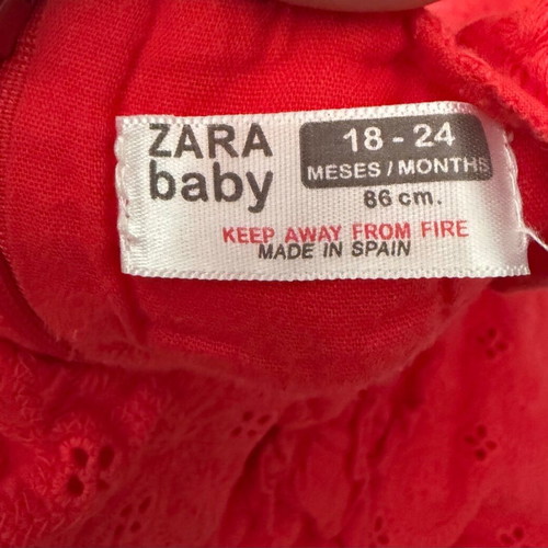 Zara baby dress like new, coral, 18-24 months