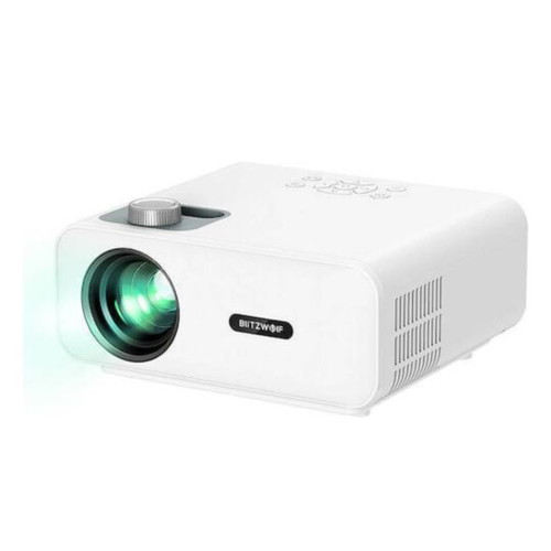 BlitzWolf BW-V5 3D LCD Full HD LED projector with speakers, white