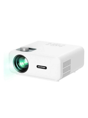 BlitzWolf BW-V5 3D LCD Full HD LED projector with speakers, white