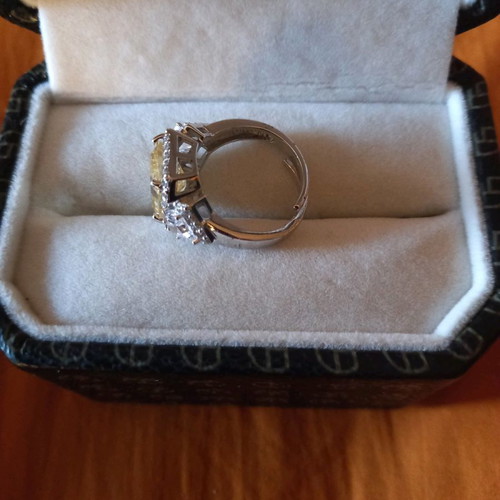 Sterling Silver 925 Platinum Plated Ring Galerie Tsangarakis