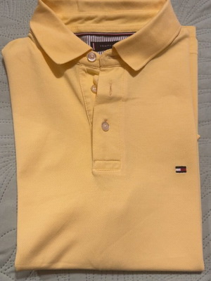 Tommy Hilfiger polo shirt new, yellow, size M for boys 12-13