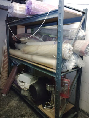 Warehouse shelves like new, 3 tiers, 2m length