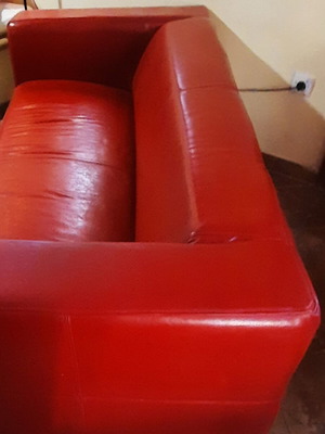 IKEA leather sofa like new