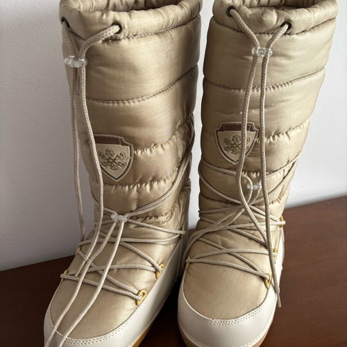 Rucanor Vintage 90s Après-Ski Winter Boots like new Champagne Gold