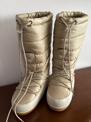 Rucanor Vintage 90s Après-Ski Winter Boots like new Champagne Gold