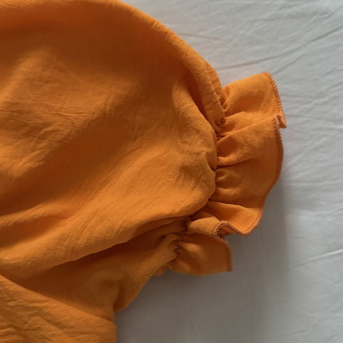 Orange cropped top Gustoso like new, size S-M