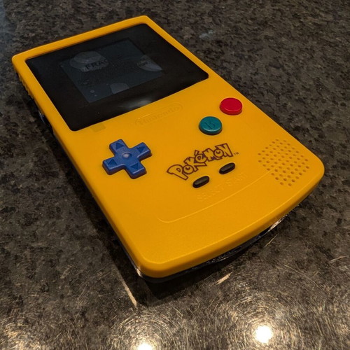 Nintendo Game Boy Color with IPS screen, lithium battery, type-c charger like new