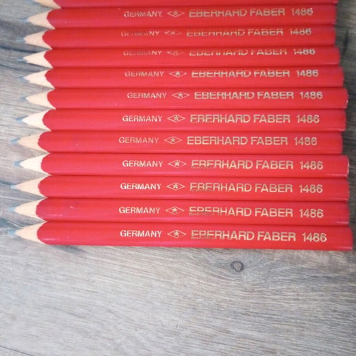 Faber 1486 carpenter pencils new, pack of 12 rare