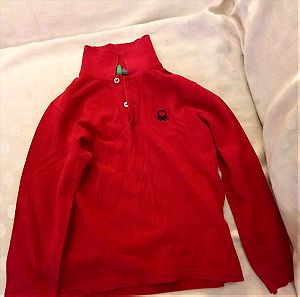Αγορήστικο κόκκινο πουκάμισο ΓΝΗΣΙΟ BENETTON