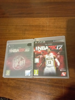 NBA 2K16 and NBA 2K17 games for PS3 like new