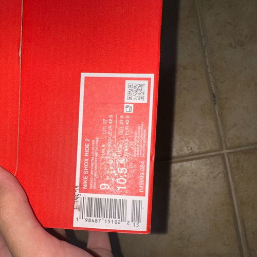 Nike Shox Ride 2 like new, size 42.5, grey and red