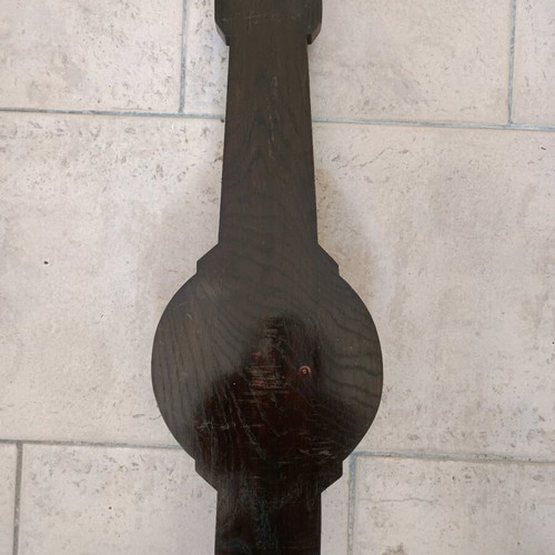 Antique barometer used, solid wood, 62x21 cm