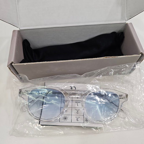 OS Sunglasses Berlino with Trasparente frame and Blu Fumè lenses
