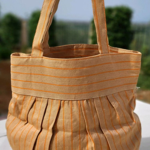 Maya fabric shoulder bag handmade, lightly used