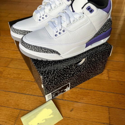 Air Jordan 3 Cement Iris Purple new, size 43