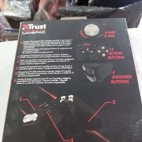Trust GXT 24 controller used, compatible with PlayStation and PC