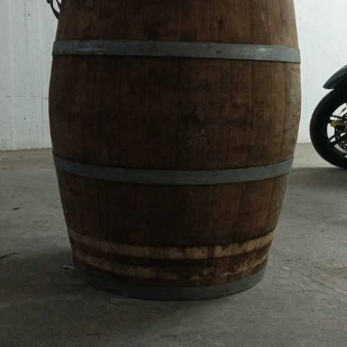 Wine barrel used from 1985 made of French cognac wood