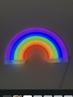 LED Neon Wall Light Rainbow like new