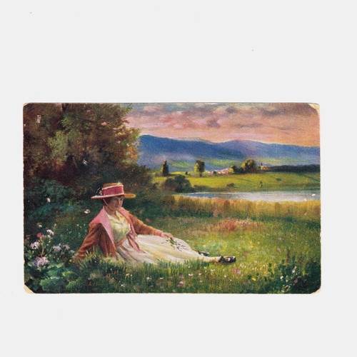Postcard used H.Mager Sommerfreuden Verlag Neue Meister Berlin