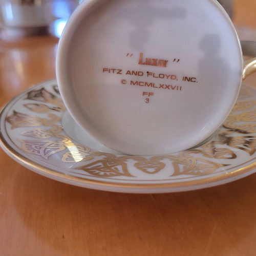 Vintage Luxor coffee set by Fitz & Floyd like new