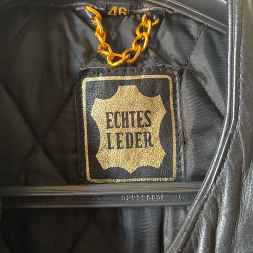 Leather motorcycle jacket vintage unisex small/medium like new