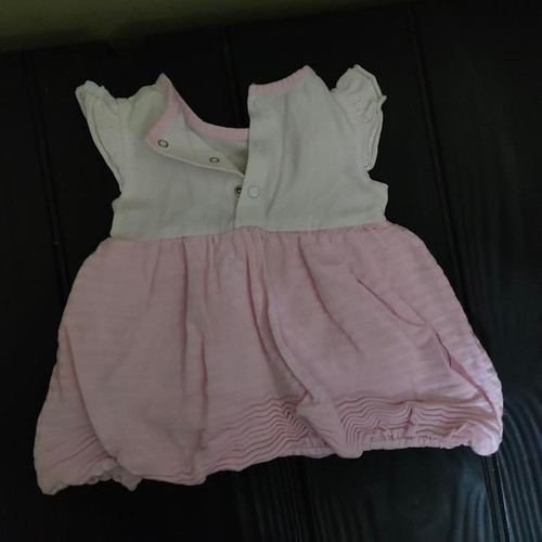 Baby dress with embroidered teddy bear like new