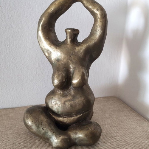 Bronze female body micro sculpture used, M. Giannakopoulou
