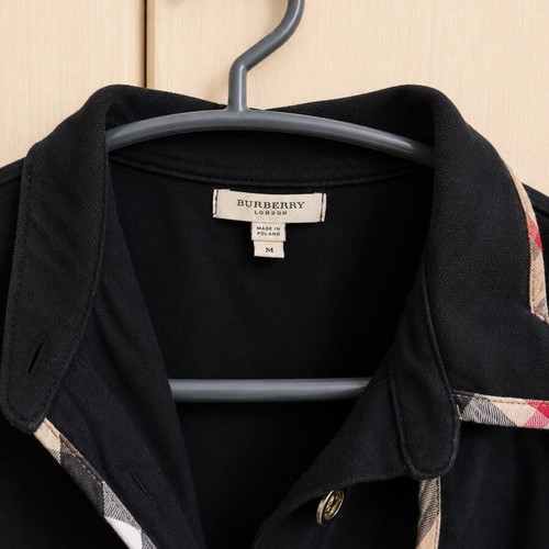 Burberry polo shirt like new, black, women's