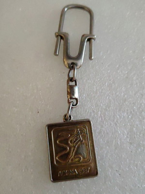Vintage keychain used, Athens 1987