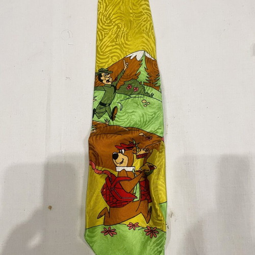 Yogi Bear tie, handmade silk by Hanna-Barbera