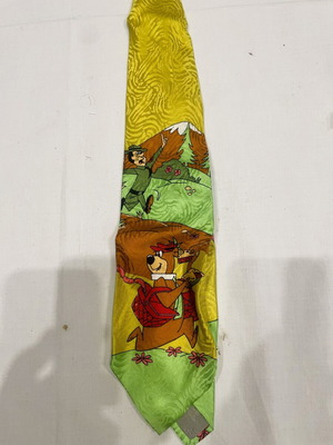 Yogi Bear tie, handmade silk by Hanna-Barbera