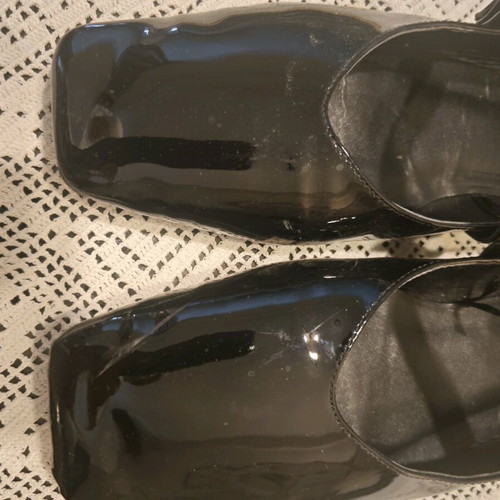 ZARA flat ballerina shoes like new, size 40, black, square toe