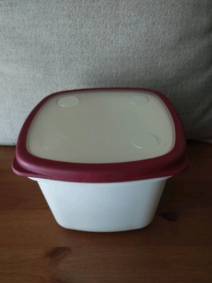 Μπολ IKEA 365+ τετράγωνο 14,5×14,5×12 cm μεταχειρισμένο με καπάκι