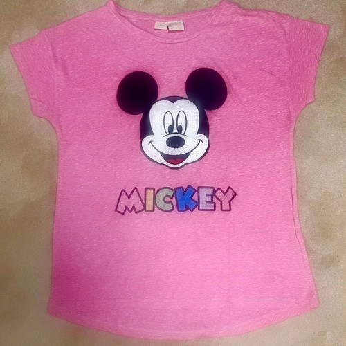 Tshirt Mickey pink short sleeve Zara Girl like new size 164