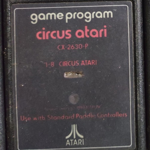 Atari 2600 game Circus Atari used, retro arcade