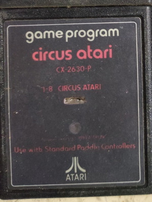 Atari 2600 game Circus Atari used, retro arcade
