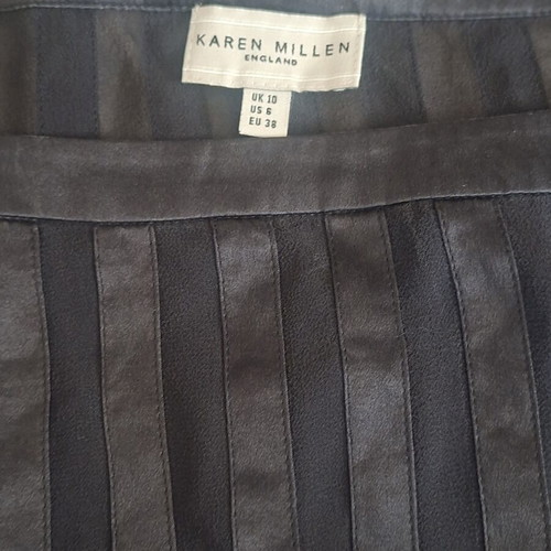 Karen Millen blouse black airy like new, size S