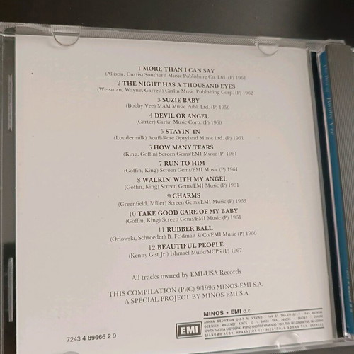 The Best of Bobby Vee CD like new, Minos-EMI collector's edition