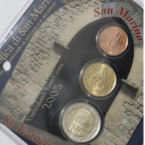 San Marino Euro Coin Sets 2005 and 2006 uncirculated