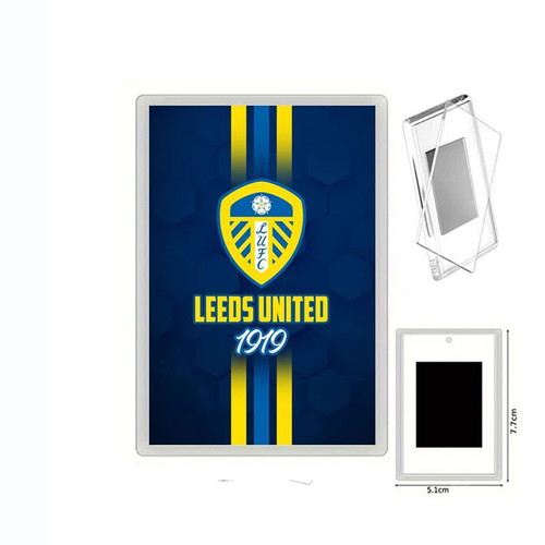 Μαγνητάκι ψυγείου Leeds United με διάφανη ακρυλική κορνίζα φωτογραφιών