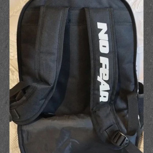 No Fear school bag used with three large compartments